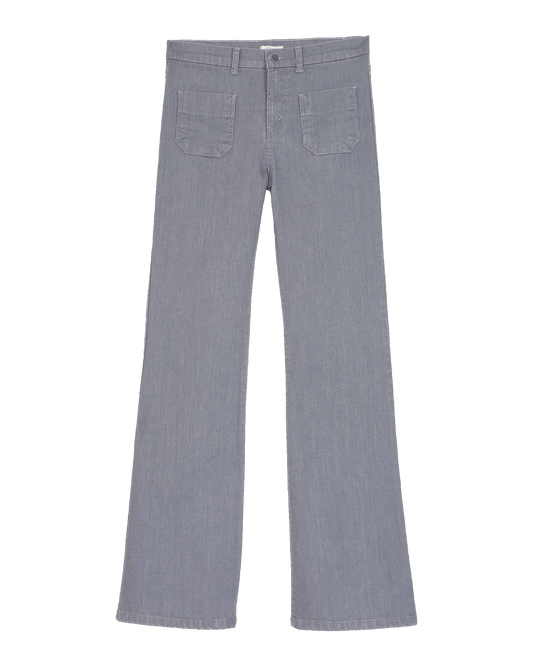 Pantalon flare gris