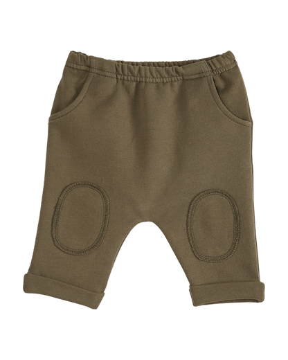 Pantalon coton bio kaki