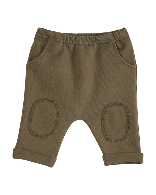 Pantalon coton bio kaki