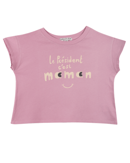 T-shirt Président coton bio violet