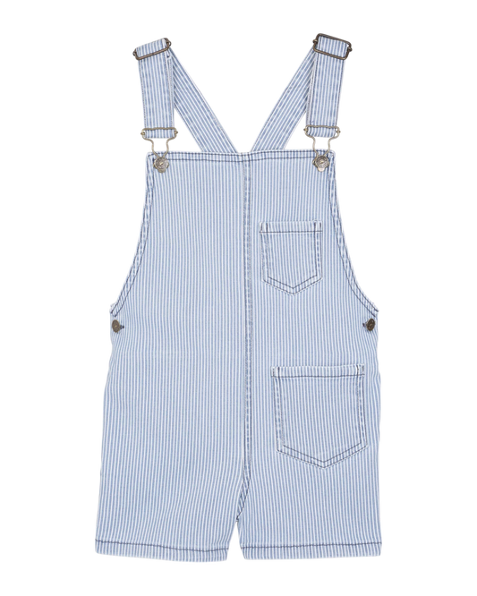 Salopette en denim rayé