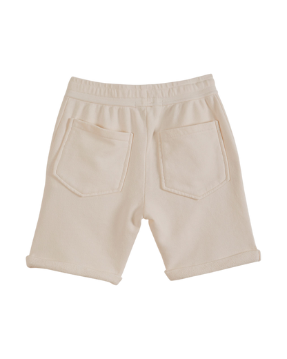 Bermuda coton bio molletonné écru