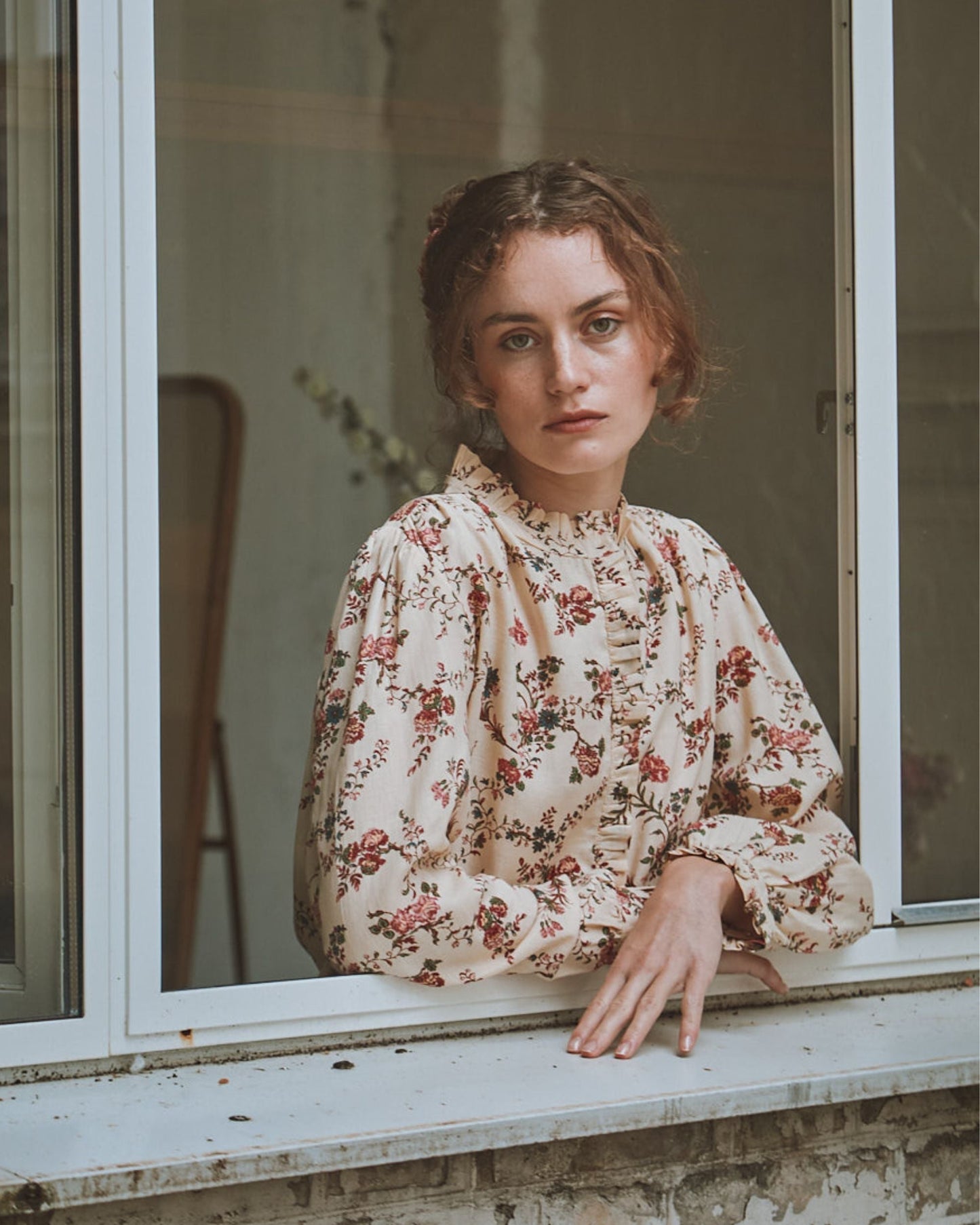 Blouse orchid écru