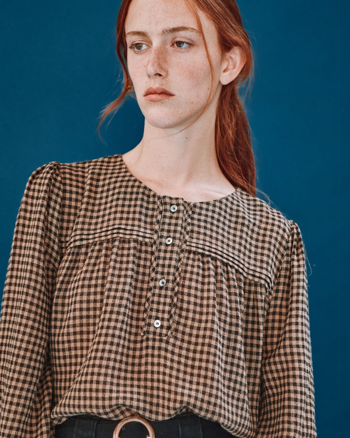 Blouse - Vichy chocolat