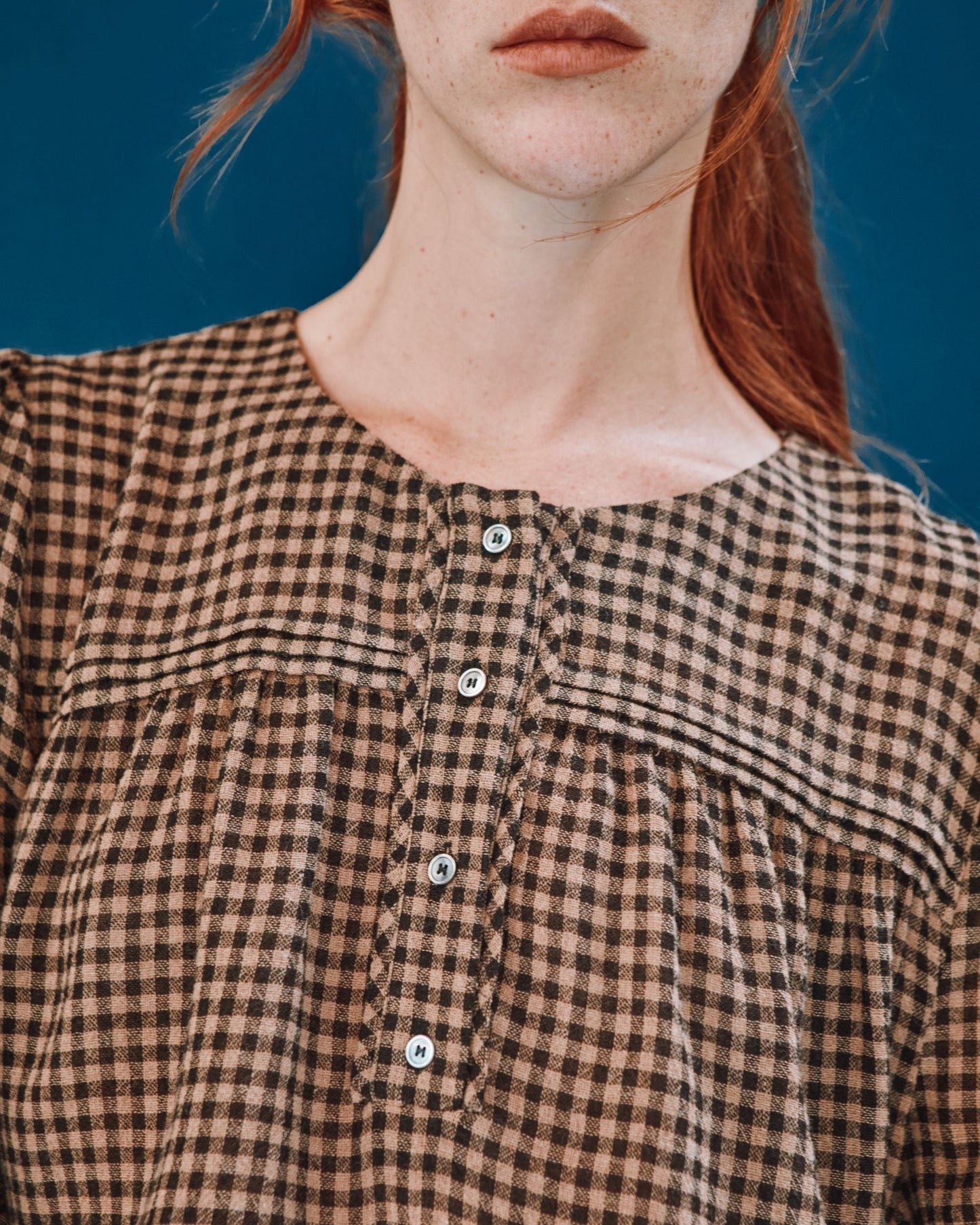 Blouse - Vichy chocolat
