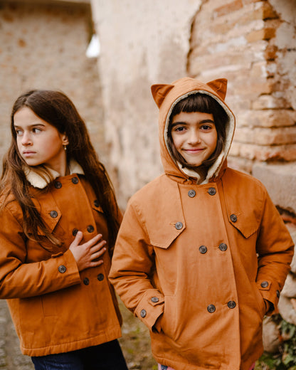 Parka chat caramel