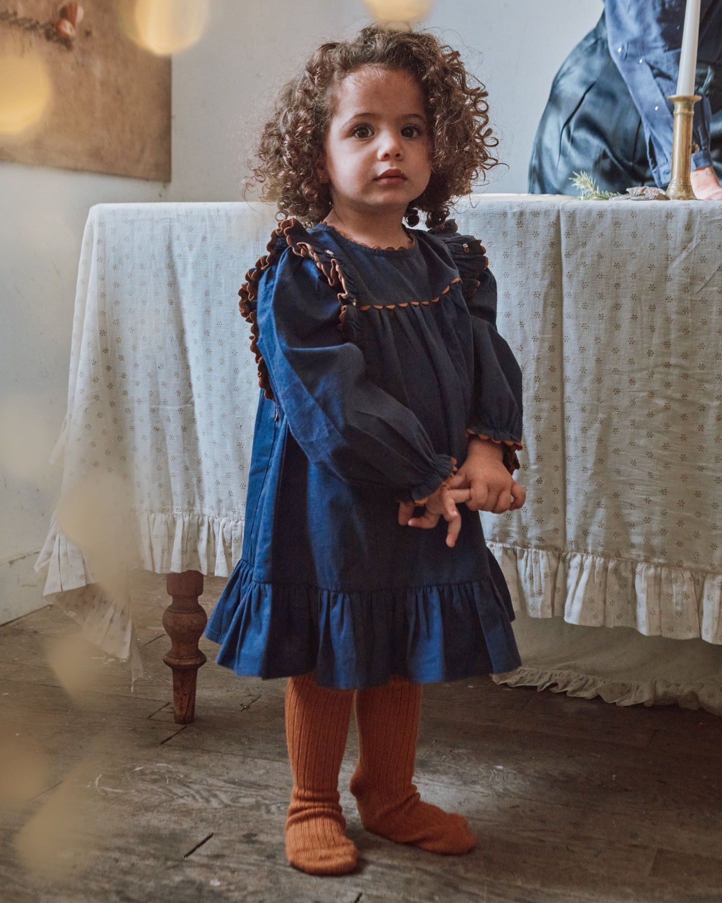 Robe - Volanté navy