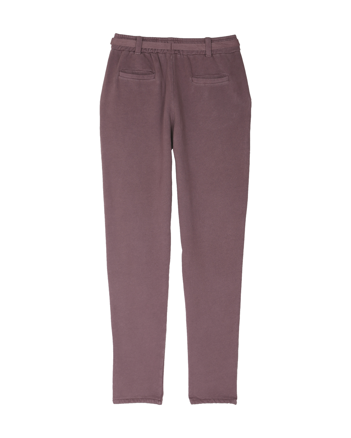 Pantalon en coton bio prune