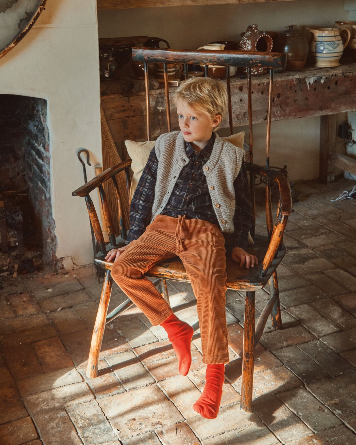 Cardigan sans manches argile