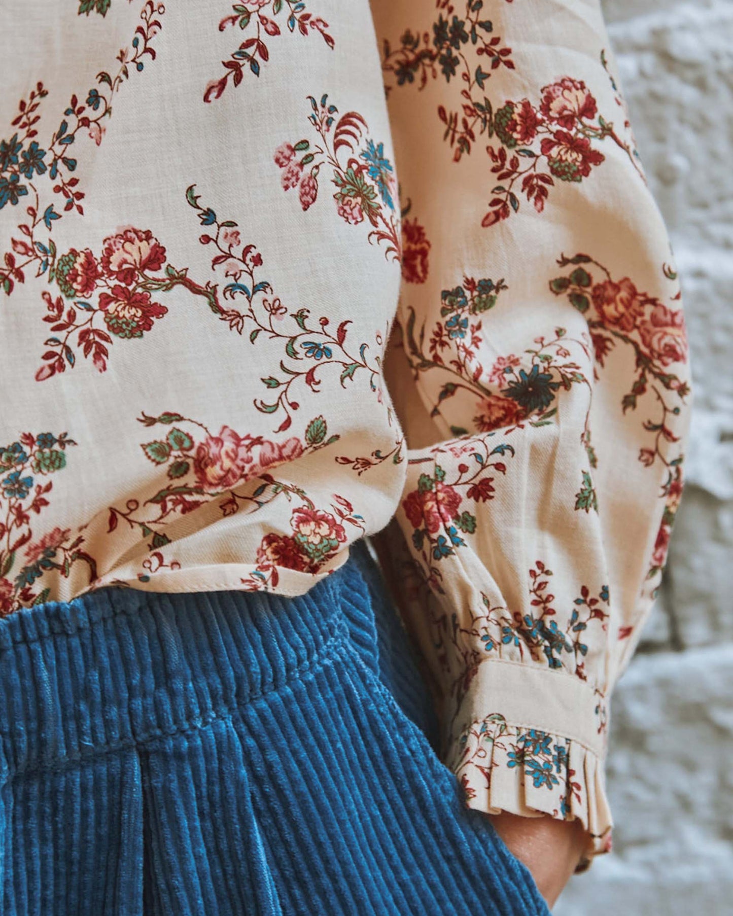 Blouse orchid écru