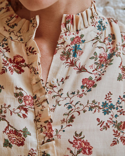 Blouse orchid écru