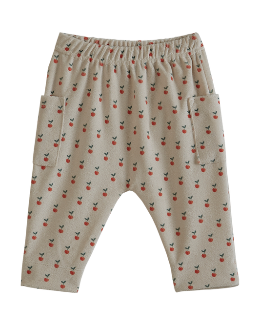 Pantalon éponge pomme blanc