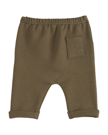 Pantalon coton bio kaki