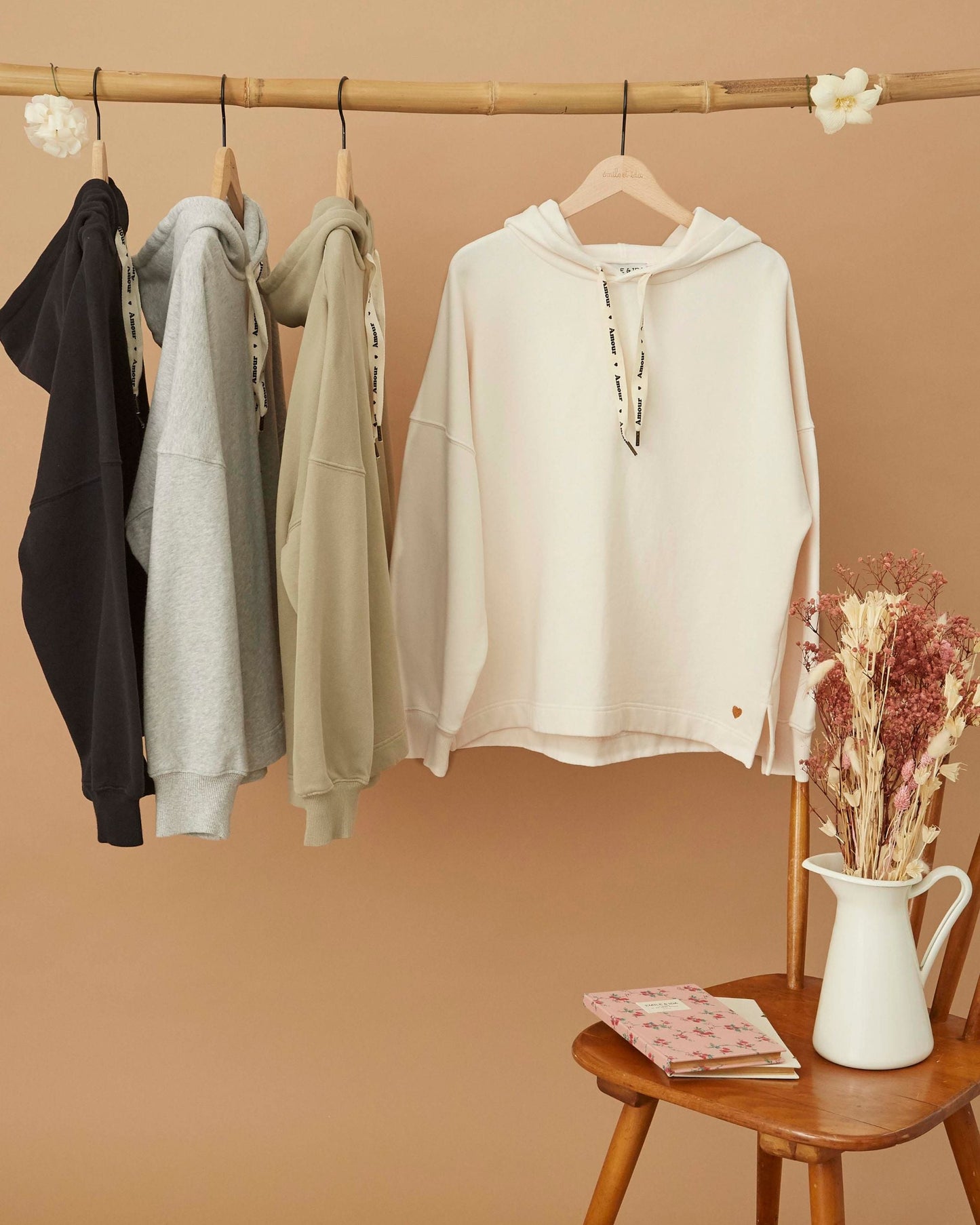 Sweat à capuche - Coton bio écru