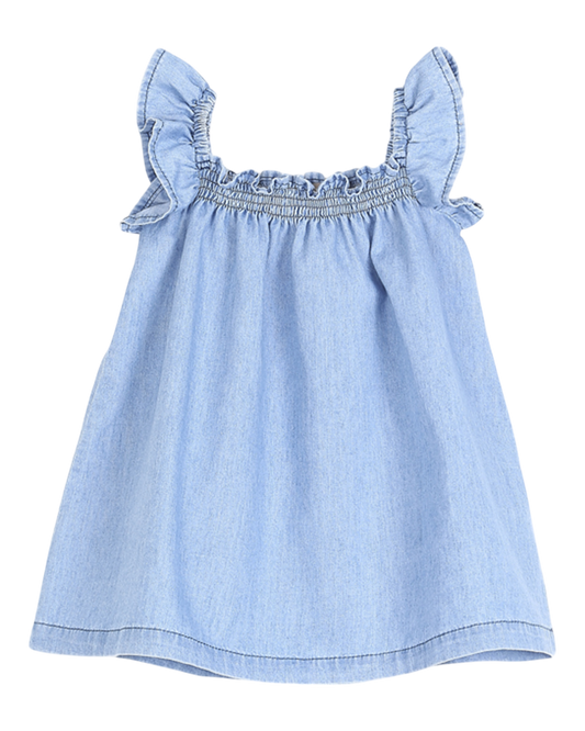 Robe bébé chambray