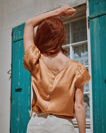 Blouse viscose Eco Véro® miel