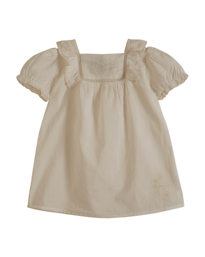 Robe voile de coton blanc