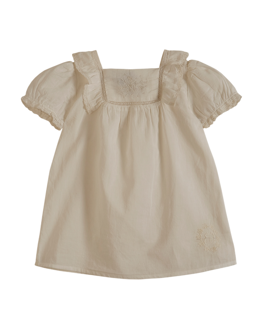 Robe voile de coton blanc