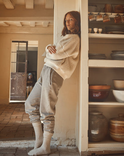 Sweat sherpa écru