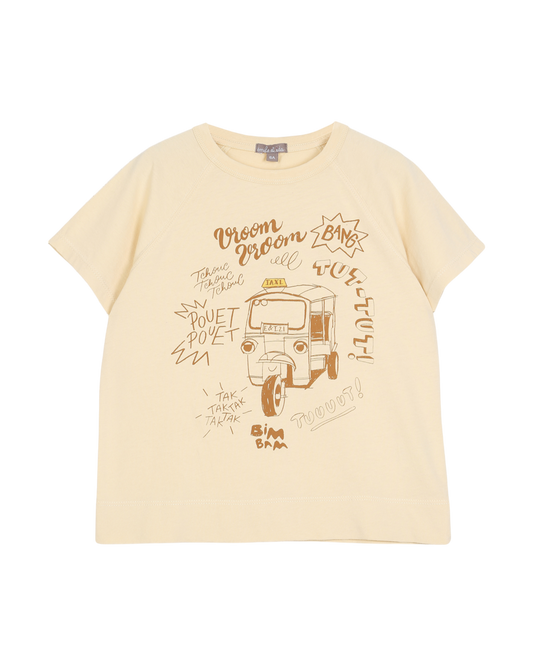 T-shirt "tuk tuk" vanille