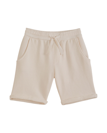 Bermuda coton bio molletonné écru