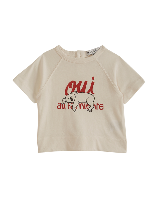 T-shirt koala blanc