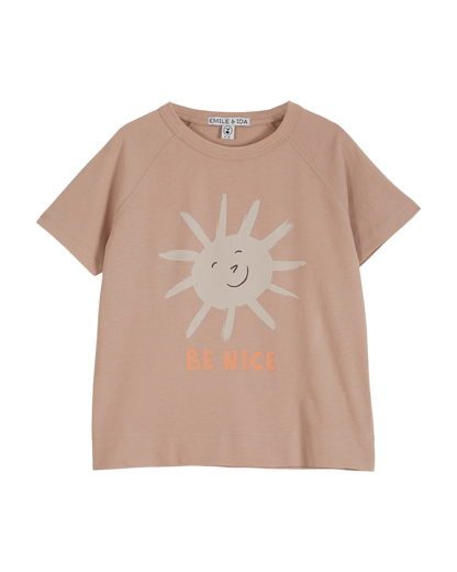 T-shirt Be Nice beige