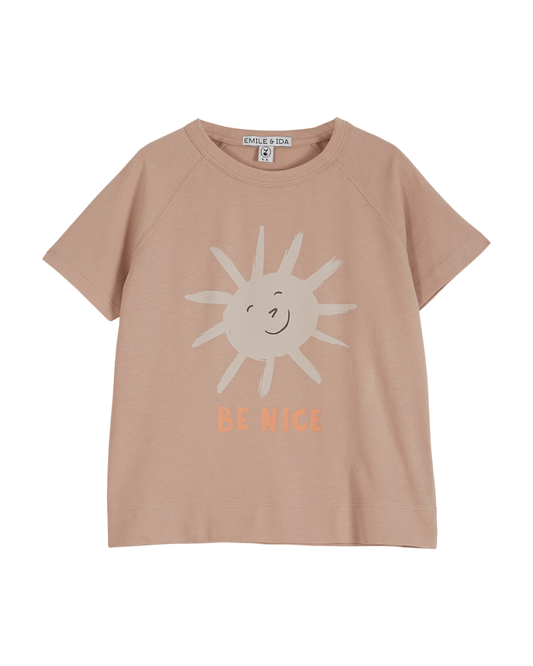 T-shirt Be Nice beige