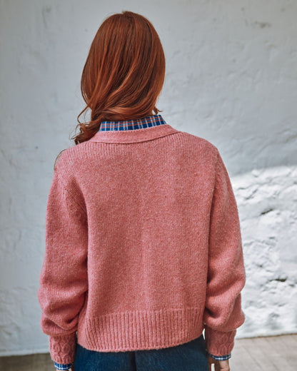 Cardigan ultra doux rose