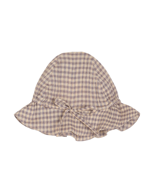 Chapeau vichy pêche