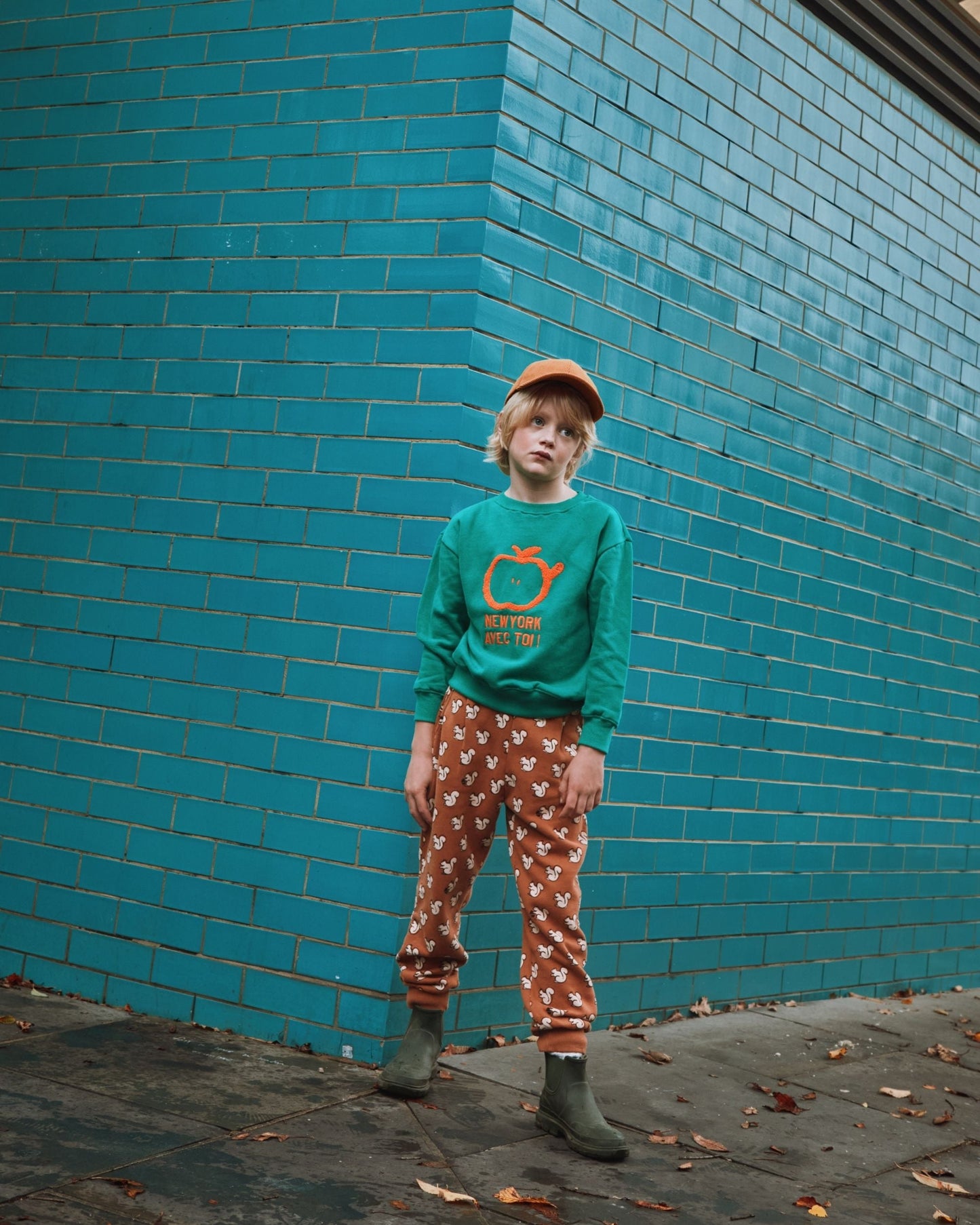 Sweat - New York avec toi coton bio vert