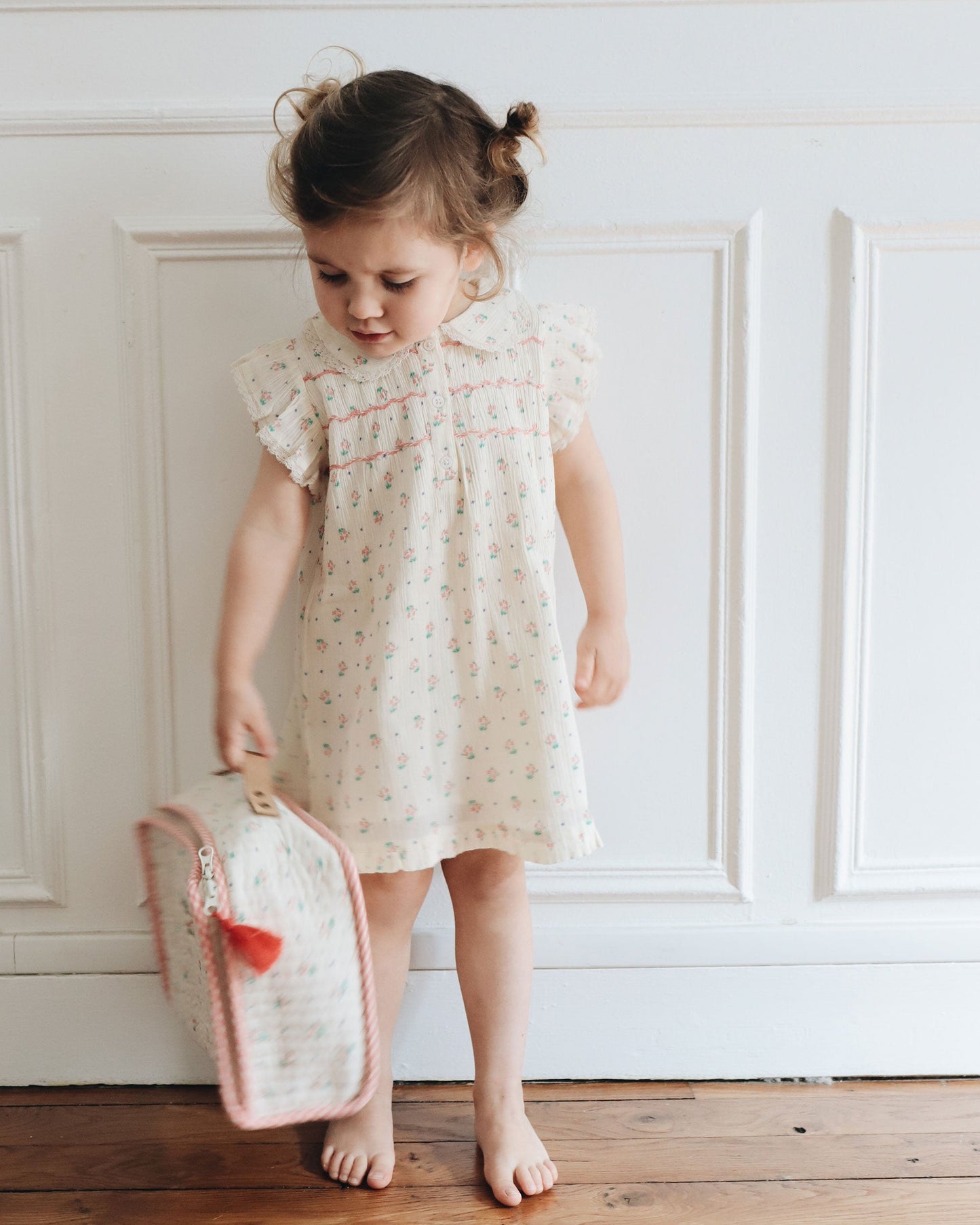 Robe coton écru cueillette