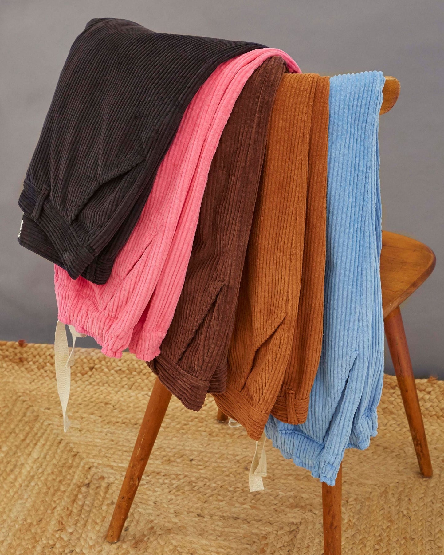 Pantalon - Velours cotelé rose bonbon