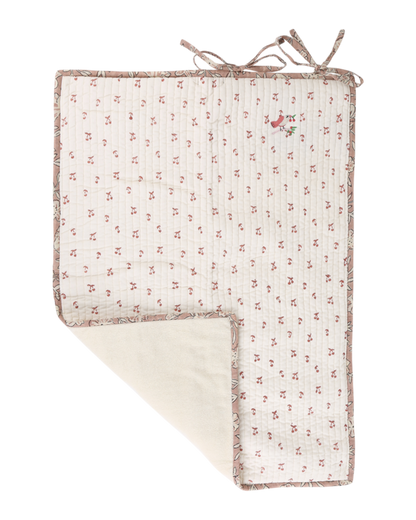 Tapis à langer cerisette écru