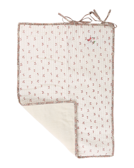 Tapis à langer cerisette écru