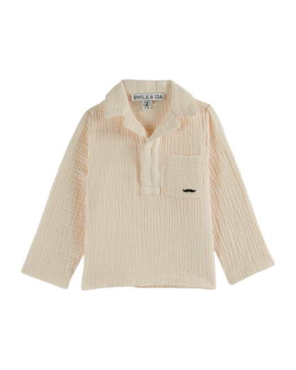Kurta gaze de coton crème
