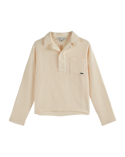Kurta gaze de coton crème