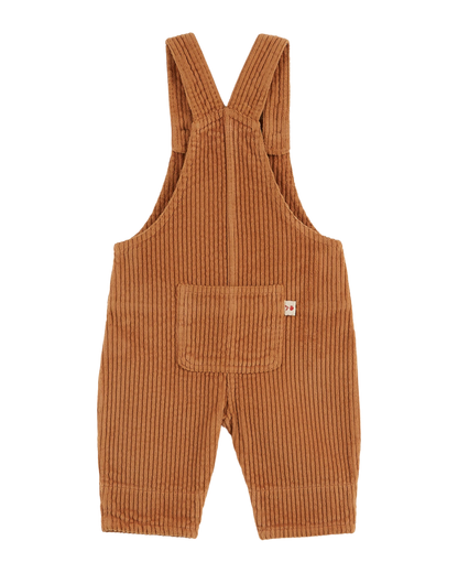 Salopette velours orange brun