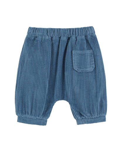 Sarouel velours bleu