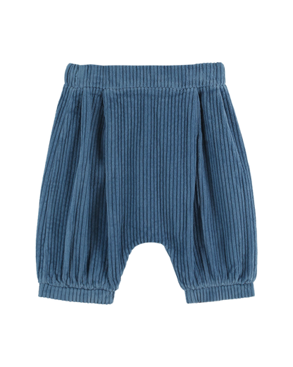 Sarouel velours bleu