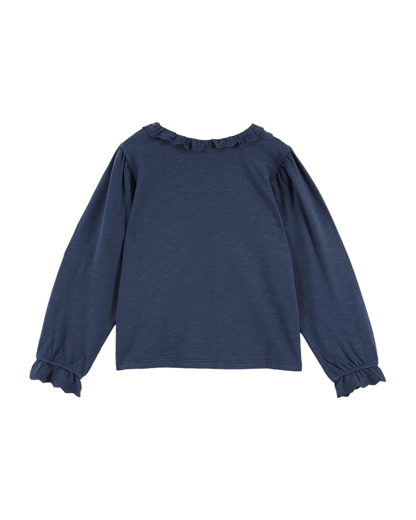 T-shirt brodé coton bio encre