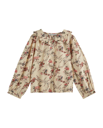 Blouse orchid écru