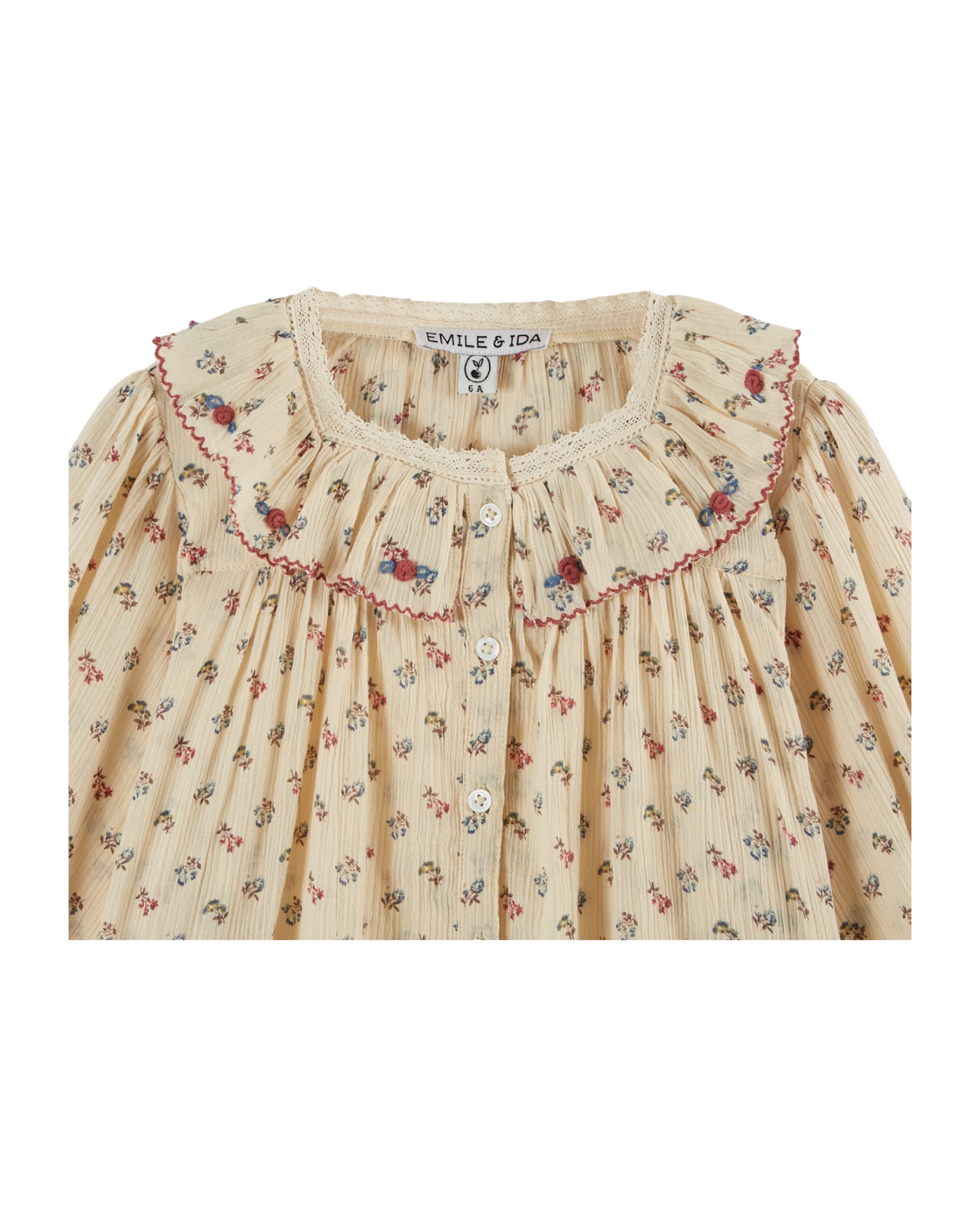 Blouse voile de coton Sorgue écru