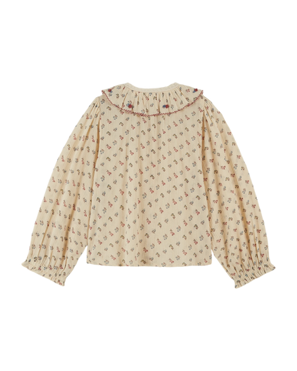 Blouse voile de coton Sorgue écru