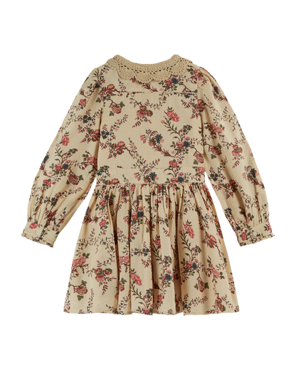 Robe col crochet orchid écru