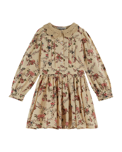 Robe col crochet orchid écru
