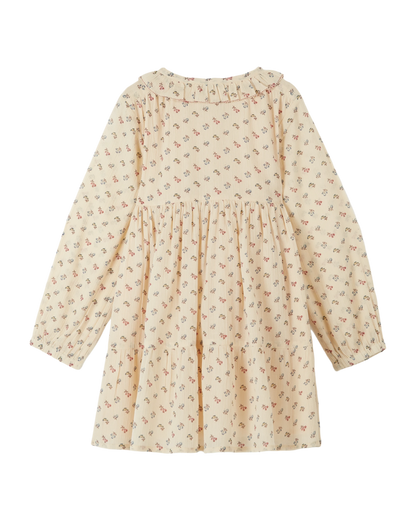Robe all-over à fleurs Sorgue écru