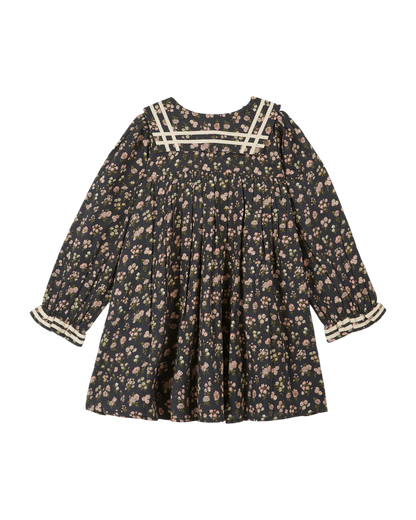 Robe col marin champêtre noir