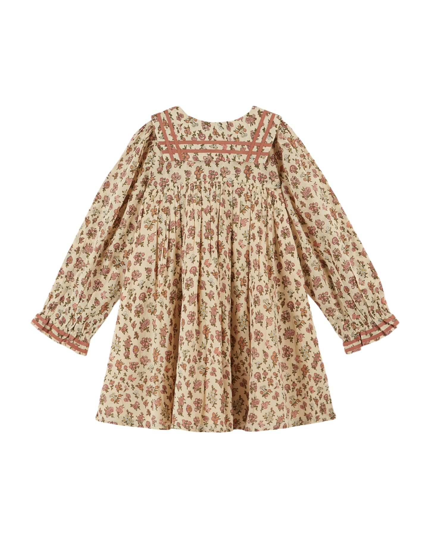 Robe col marin champêtre écru