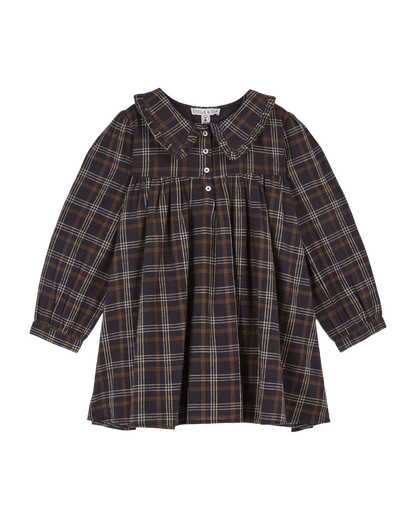 Robe carreaux gavin bitume